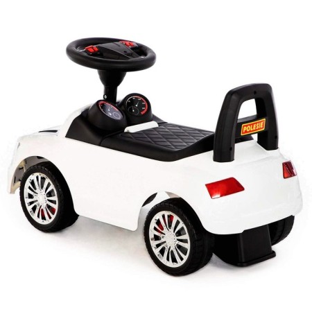 Supercar roller skate car No. 2 with a sound signal, white color-2