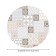 Tables on the table “Ornament of the tile”, round, oxford, elastic band, size 120x120 cm, diameter 75-100 cm