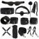 Erotic bdsm set of oka-hpki, black, 11 objects