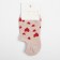 Women's socks minku "heart", beige color, size 36-37 (23 cm)