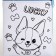 Children's bag for coloring "Successful dog" 16x11cm