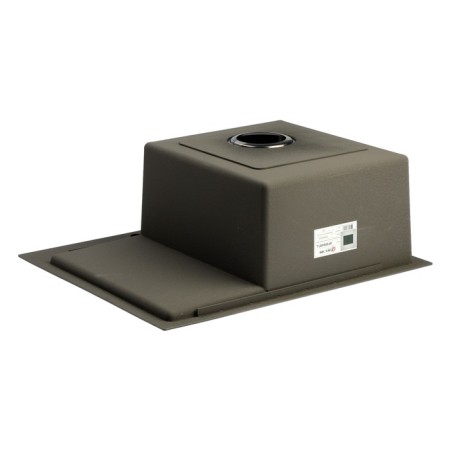 Kitchen sink Aflorn AF95848F-L, Sredal, Left, S = 3 and 0.8 mm, 58x48x22 cm, siphon, graphite-2