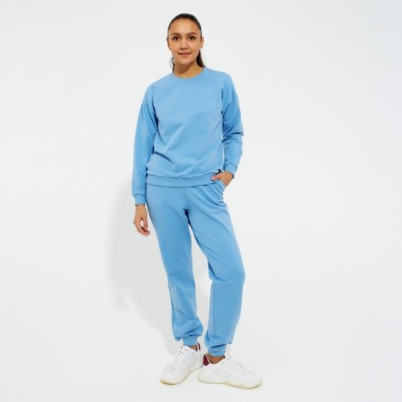 Women's costume (sweatshirt, trousers) minku: casual collection color Blue, size 44-3