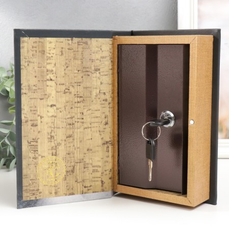Safe Brush Tree to the leatherette "Detective. Staircase in the arch" 21x13x5 cm-2