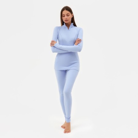 Women's thermal underwear (longshit, leggings) minku Blue color, river 52-9