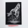 Engraving "horse" with a metallic effect "silver" A4