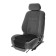 Automobile Matech pillow Ecology Line, 40 x 40 x 5 cm, buckwheat, black