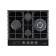 Hound surface HIBERG VM 6145 b, gas, 4 conf., Gas control, black