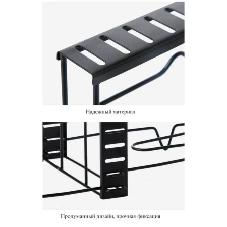 Frost Sastric Stand, 25 × 22 × 38 cm, black color-2