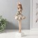 Souvenir Polystone "Baby in a dress with a bear in hands" 12.2x9.4x32.3 cm