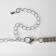 Choker "ice" elegant, white color in silver, 32 cm