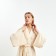 Women's dress Minaku: Summer Time Milk color, size 42-44