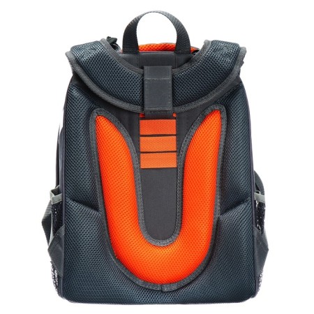 School backpack 38 x 30 x 16 cm, ergonomic back, stavia "car", gray-5