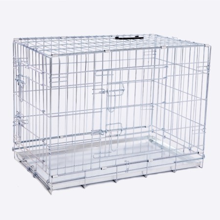 Transportation cell (exhibition), zinc, 2-door, 90.5 x 54.5 x 62.5 cm