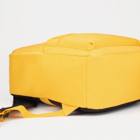 Youth backpack from lightning textiles, external pocket, handbag, yellow color-3