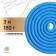 Lacking for rhythmic gymnastics weighted Grace Dance, 3 m, blue color