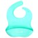 Set for feeding, food silicone, turquoise color