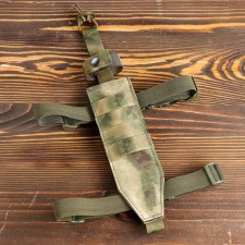 Tactical scabbard on the thigh, blade up to 21 cm