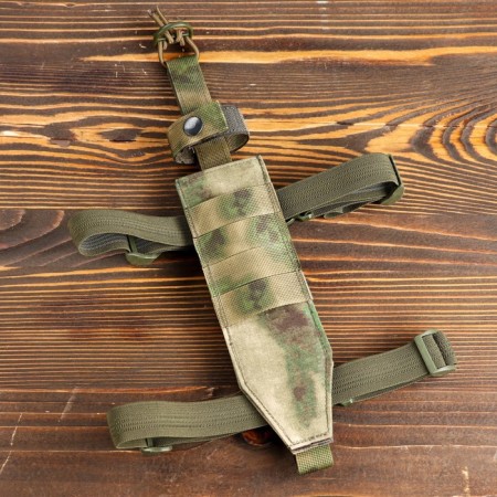 Tactical scabbard on the thigh, blade up to 21 cm