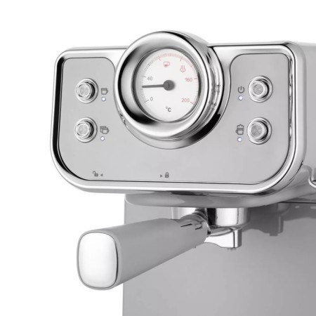 Coffee machine KitFort KT-7234, Rozhkova, 950 W, 1.5 l, cappuccino, silver-2