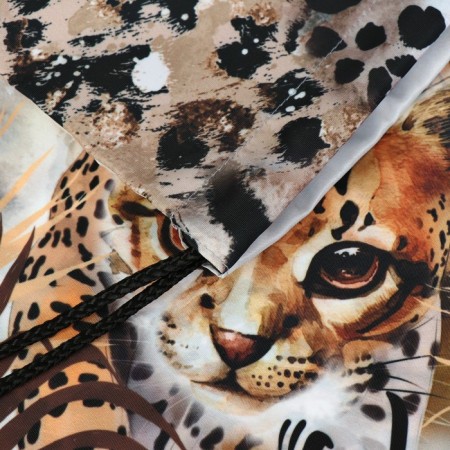 A bag for shoes 440 x 365 mm, Erich Krause, density 300D, with a reflective strip, Wild Cat-2