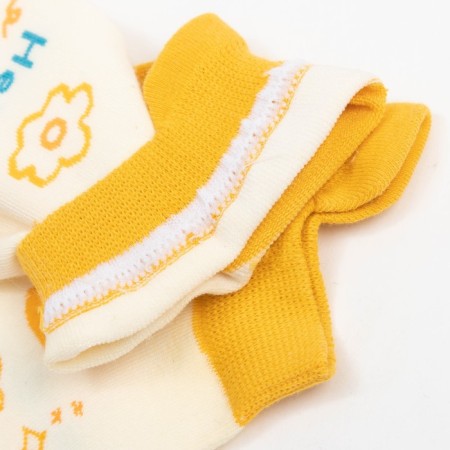 Women's socks minku "abstraction", yellow color, size 36-41 (23-27 cm)-2