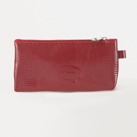Key of zipper, length 13, 5 cm, 2 rings, red color-1