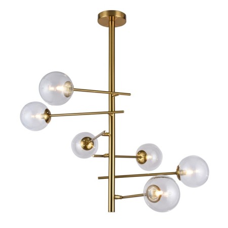 Ceiling light Gerhort G91035/6BRS CL, 6x3W, G9, 79.5x75x75 cm, bronze color