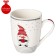 Porcelain shade mug "Festive commotion. Gnome Bim ", 340 ml, white color