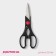 Scissors kitchen shares "Assistant", 20 cm, with an opening for a bottle, black color