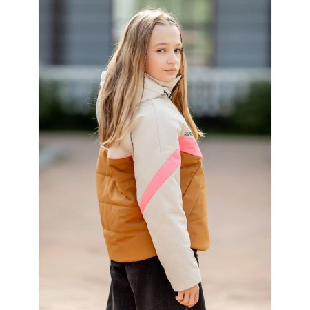 Куртка для девочки, рост 134 см, цвет экрю-4