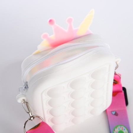 Bag's bag with lightning, white color-2