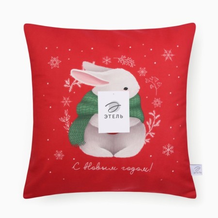 Case on the pillow Ethel "Bunny" 40*40 cm, 100 p/e, velor-6