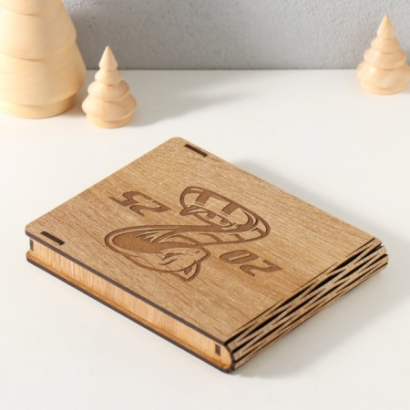New Year's box "Snake 2025" 15x12x2 cm-3