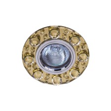 Светильник точечный ЭкономСвет D2224YL+CL+CR, 1х50Вт, GU5.3, 10х10 см, цвет хром