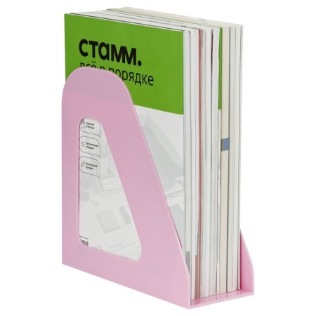 Paper tray Vertical Istanm "Favorite", pink, width 90 mm-4