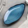 Ceramic oval "Galaxy", 23 × 12 cm, a mix of a blue shade