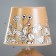 Table lamp "Flowers" E14 15W gray mix 20x20x32 cm Risalux