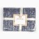 Valencia plaid 140x200cm, white/light blue, cotton 50%, polyester 30%, pan 20%