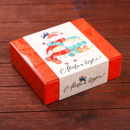 Gift box "Gift with a shell of three bears", 18.5 x 16 x 5.8 cm-3