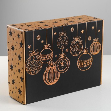 Folding box "Happy New Year", 30.7 x 22 x 9.5 cm, New Year-2