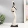 Polystone souvenir "African with round wicker jug" White 33x9.5x9.5 cm