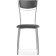 GOKI Metal/Ecokozha, Gray/Gray chair 40x53x89 cm