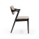 Lunch chair Soft & comfy, frame of beech, polyester fabric, Greige color