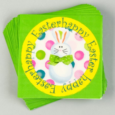 Paper Paper “Light Easter” white rabbit, 33x33 cm, set 20 pcs.
