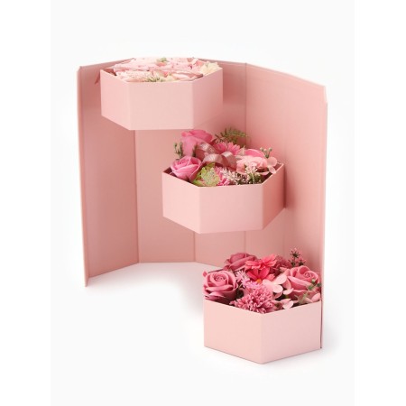 Three -level soapy composition pink-2