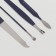 Manicure set, 9 items, in case, blue color