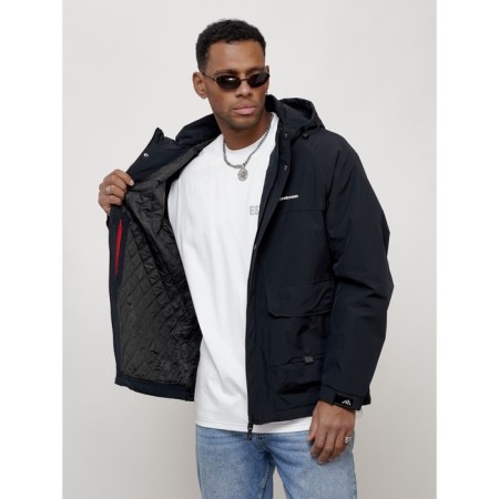Male spring jacket, size 50, dark blue color-10