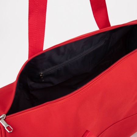 Sports bag with lightning, external pocket, red color-2