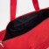 Sports bag with lightning, external pocket, red color